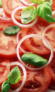 SUPER SIMPLE TOMATO & BASIL SALAD