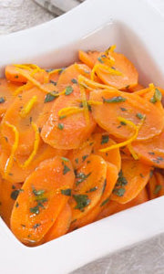 CARROTS WITH LEMON AND CORIANDER SAUCE